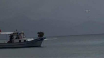 Datça'da Deniz Yağışlarla "Renk" Değiştirdi