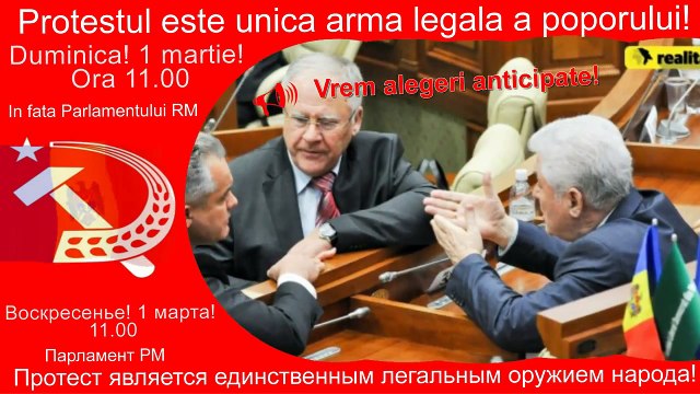 Cerem alegeri anticipate! Требуем досрочные выборы!