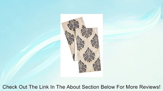 Cotton Craft - Jute Damask Table Runner - Rich Colorful Gold or Silver Foil Metallic Print - Colors - Green-Gold, Coral-Gold, Teal-Silver, Burgundy-Gold, Grey-Sliver or Chocolate-Gold - Available Sizes - 13x72 and 13x90 - Make every dinner a celebration -