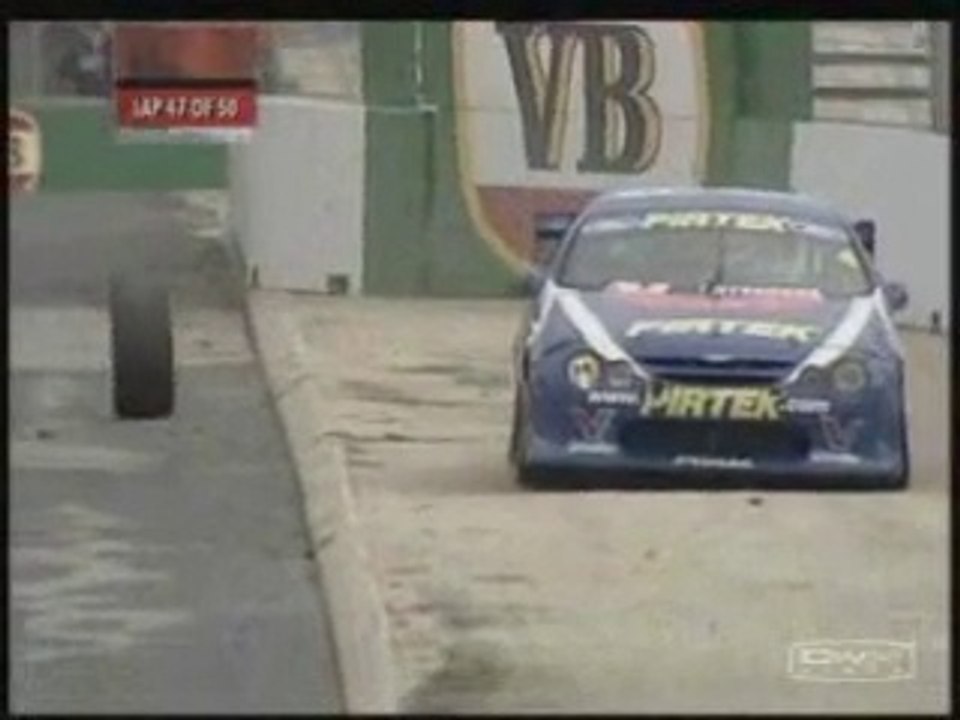 One in a Million - car loses tire