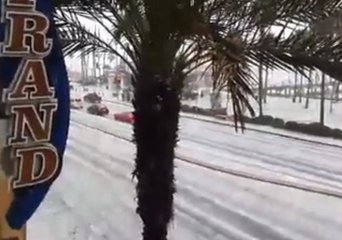 South California Blanketed in Hail
