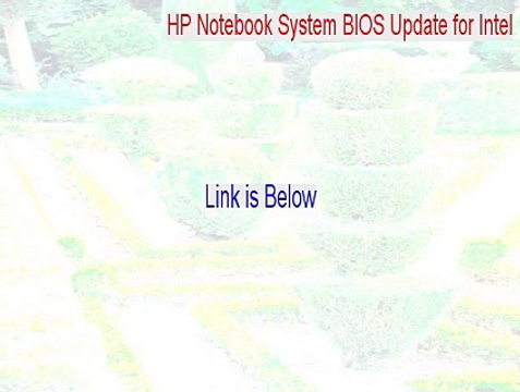 HP Notebook System BIOS Update for Intel Download - Legit Download [2015]