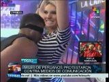 Peruanos protestan contra medios de comunicación