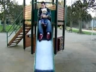 Lorèna fait du tobbogan