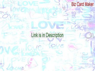 Biz Card Maker Download Free [Legit Download 2015]