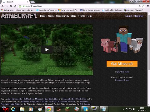TUTORIAL - Como baixar minecraft original gratis !