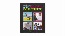 Why Politics Matters An Introduction to Political Science (with CourseReader 0-30 Introduction to Political Science Printed Access Card)