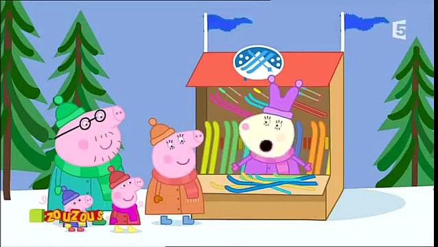 Peppa Pig La montagne blanche HD Dessins animés complets pour enfants en Français