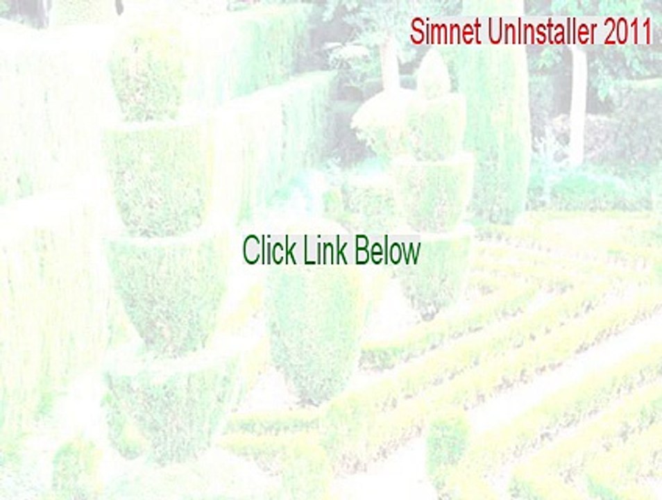 Simnet UnInstaller 2011 Download (Download Here)