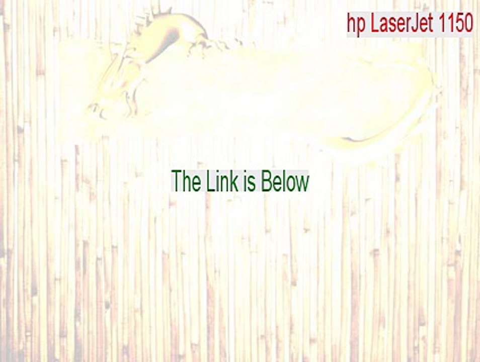 hp LaserJet 1150 (DOT4) Full (Download Here 2015)