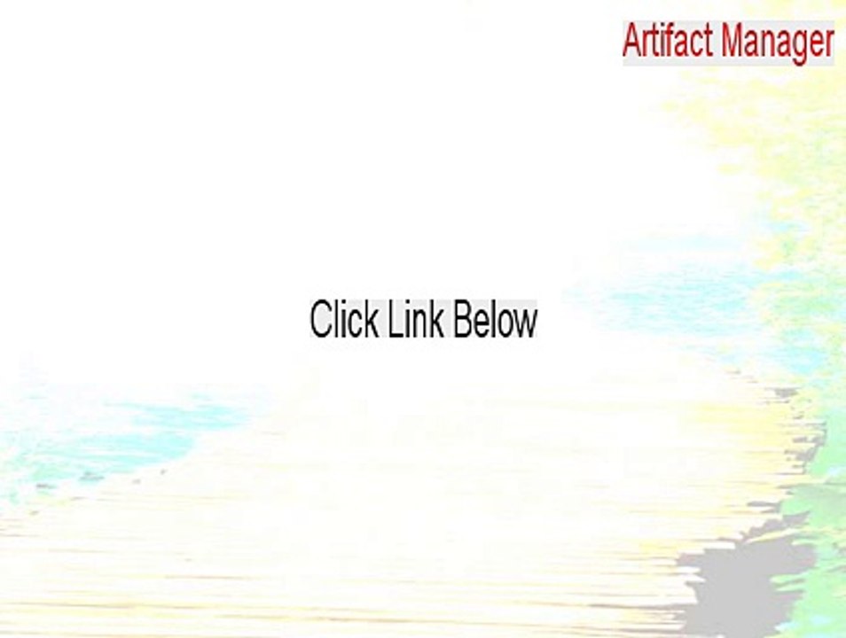 Artifact Manager Cracked - Download Here [2015]