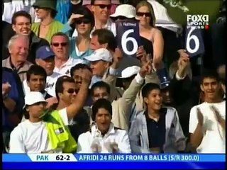 SHAHID AFRIDI BIGEST SIX IN THE WORLD 250 MITERS