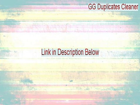 GG Duplicates Cleaner Crack (Free Download 2015)