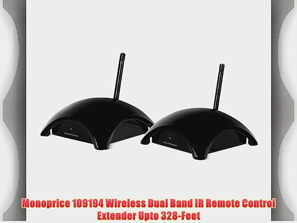 Monoprice 109194 Wireless Dual Band IR Remote Control Extender Upto 328-Feet