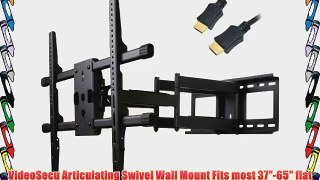 VideoSecu 25 inch Extension Heavy Duty Dual Arm Articulating TV Wall Mount Bracket for Most