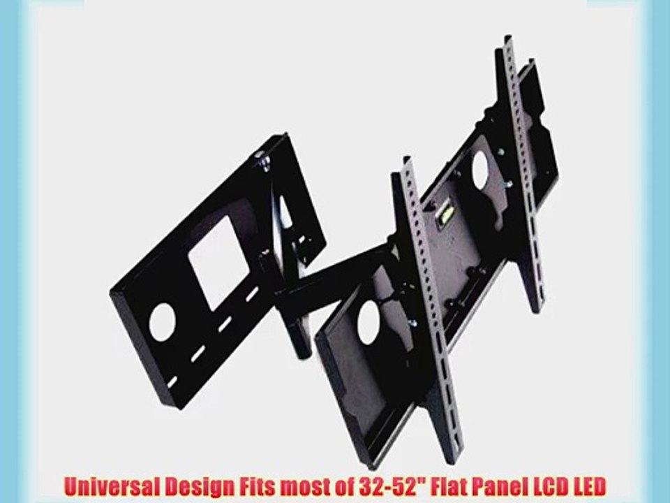 Mount World 1212 Universal Tilt and Swivel Articulating Arm Corner Wall Mount for LCD LED Tv