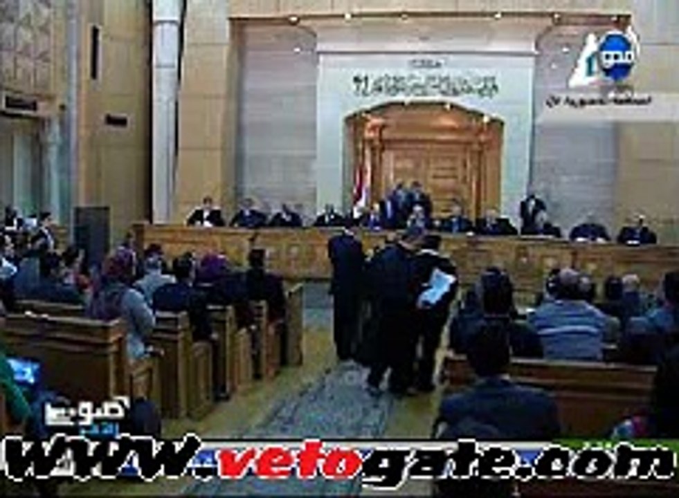 لحظة النطق بالحكم بعدم دستورية قانون تقسيم الدوائر الإنتخابية