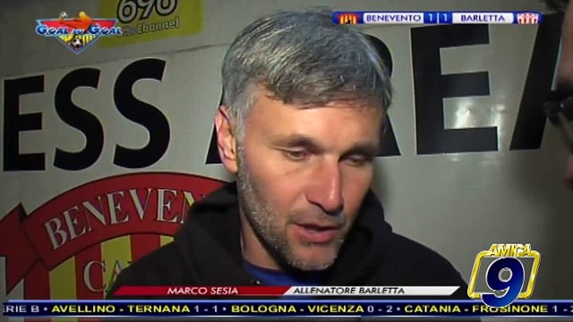 Benevento - Barletta 1-1 | Il commento Post Gara di Marco Sesia Allenatore Barletta
