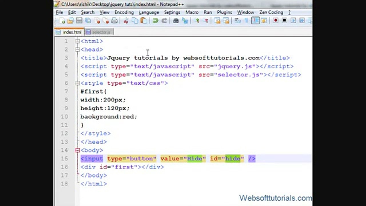 Jquery Tutorial in Urdu - Hindi - 20 - Jquery Click Event
