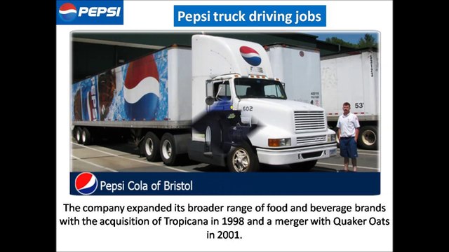 Pepsi truck driving jobs
