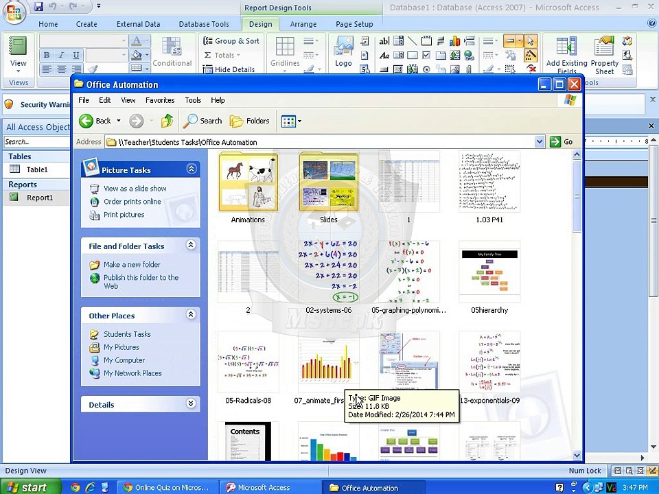 MS Access 2nd Lecture 19-2-2015