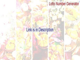 Lotto Number Generator Free Download (Download Now)