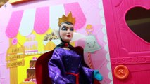 Frozen Disney Poison Apple Play Doh Snow White Evil Queen Kidnap Princess Dollhouse Toys Fruit Cake