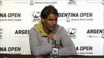 Rafael Nadal Press conference / SF Argentina Open 2015