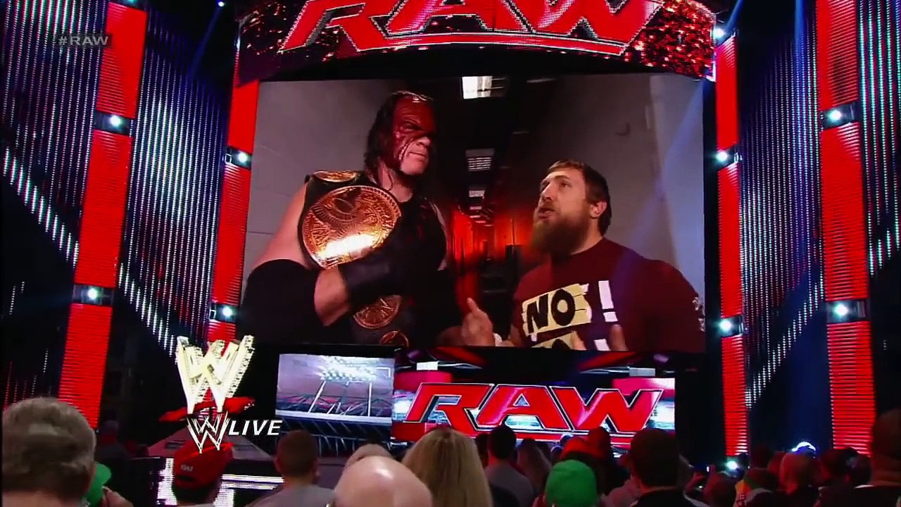 Kane and Daniel Bryan argue about Kane teaming with a new partner on Raw  Raw, Nov. 12, 2012