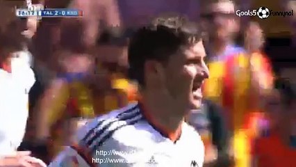 Pablo Piatti Goal Valenncia 2 - 0 Real Sociedad La Liga 1-3-2015