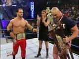 Stephanie McMahon, Chris Benoit and Kurt Angle Segment