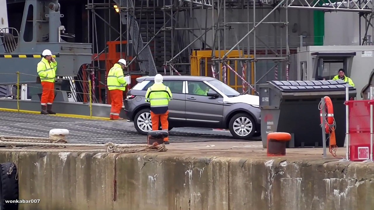 Cars Unloading From The Dry Decks On The Salvaged Hoegh Osaka Ship In Southampton.