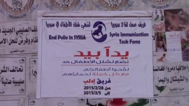 Suriye'de Çocuk Felcine Karşı Aşı Kampanyası