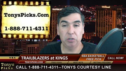 Sacramento Kings vs. Portland Trailblazers Free Pick Prediction NBA Pro Basketball Odds Preview 3-1-2015