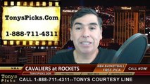 Houston Rockets vs. Cleveland Cavaliers Free Pick Prediction NBA Pro Basketball Odds Preview 3-1-2015