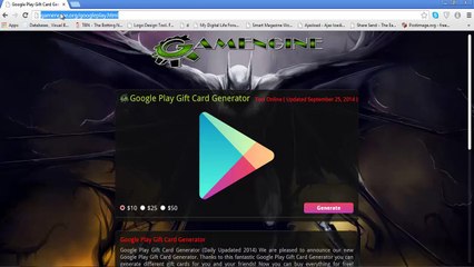 Carte Cadeau Google Play Gratuit 2015 en ligne
