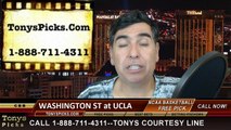 UCLA Bruins vs. Washington St Cougars Free Pick Prediction NCAA College Basketball Odds Preview 3-1-2015
