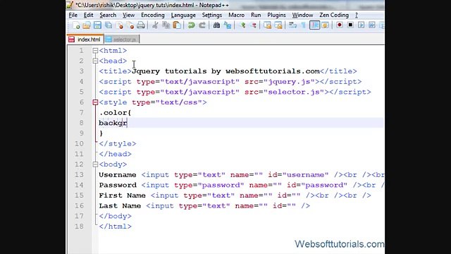 Jquery Tutorial in Urdu - Hindi - 23 - Jquery Focusin Event