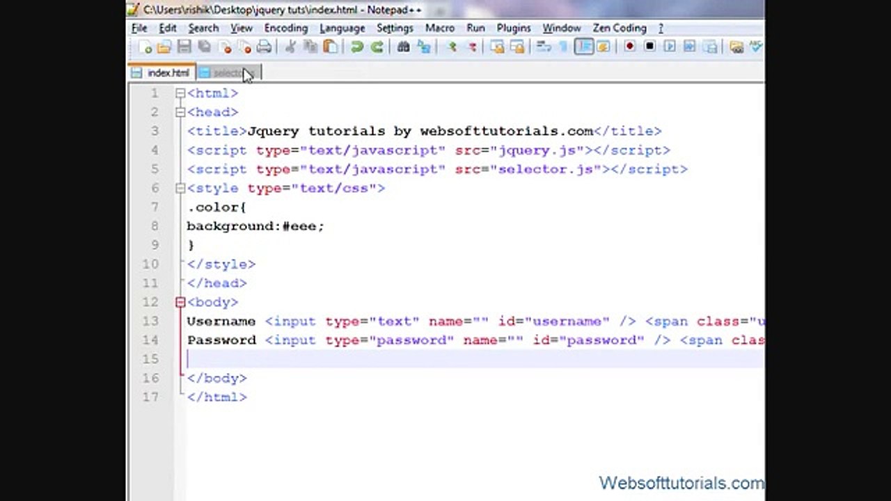 Jquery Tutorial in Urdu - Hindi - 24 - Jquery Focusout Event