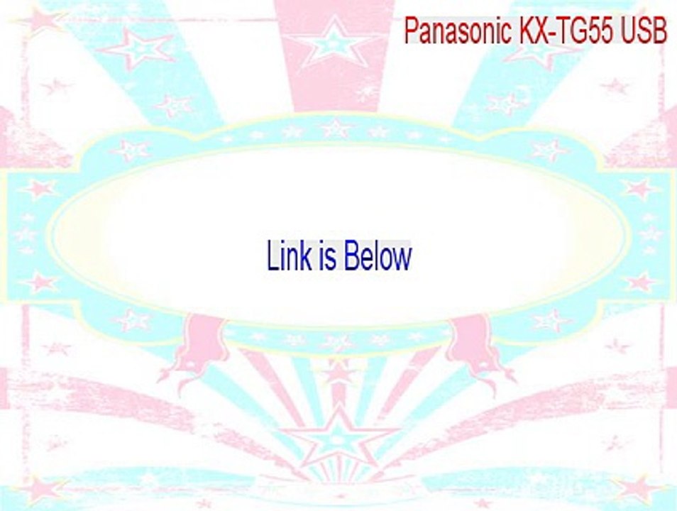 Panasonic KX-TG55 USB Crack [Instant Download]