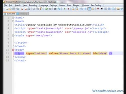 Jquery Tutorial in Urdu - Hindi - 25 - Jquery Mouseover and Mouseout Events