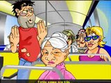 Bêbado no ônibus: piada