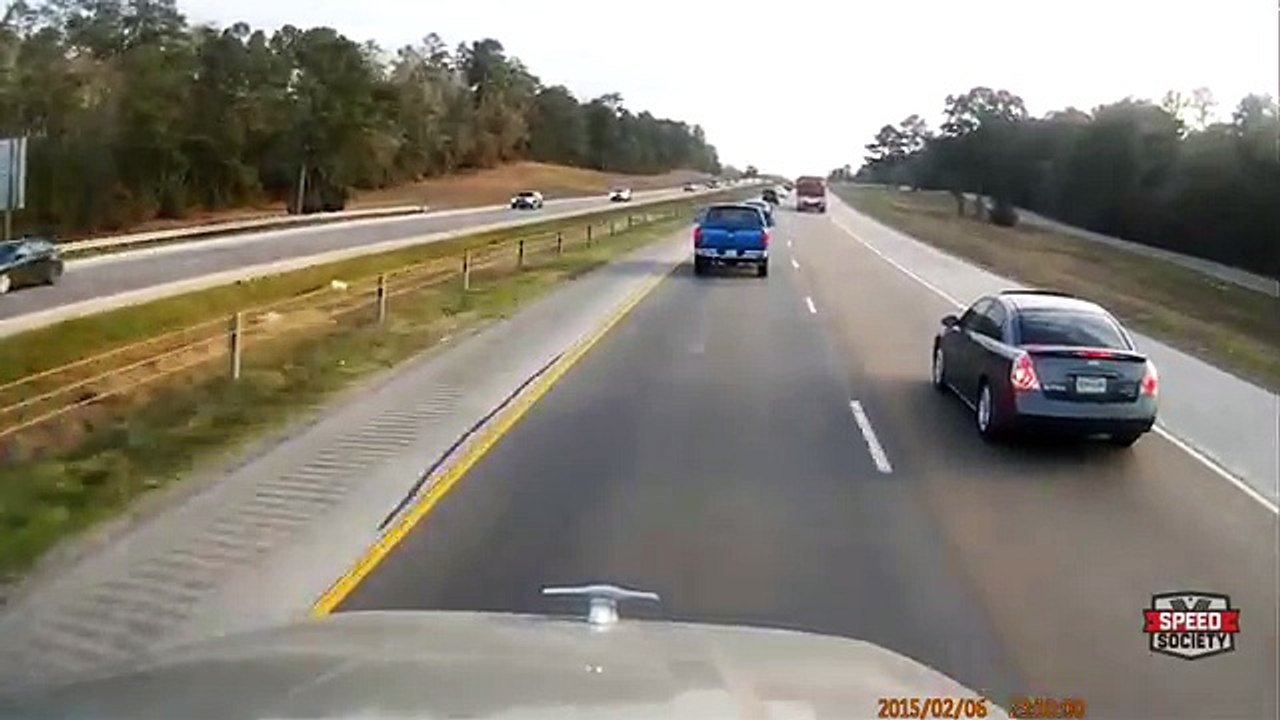 Quand on coupe la priorité à un camion, ça fait des dégâts