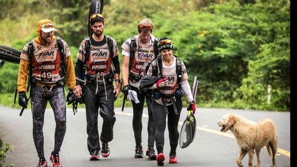 Extreme adventurers adopt plucky dog