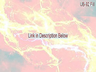 UB-92 Fill & Print Full Download (UB-92 Fill ub-92 fill and print 2015)