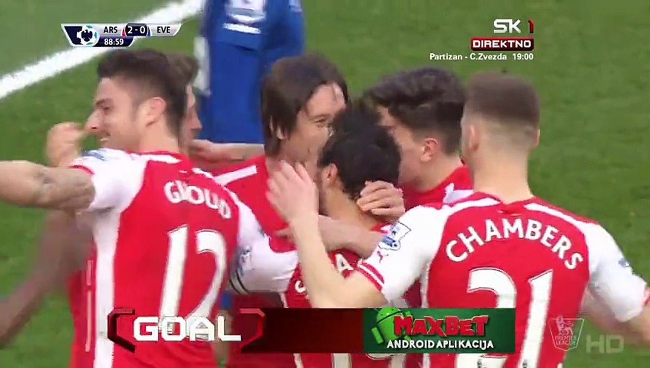 Tomas Rosicky 1_0 _ Arsenal - Everton 01.03.2015 HD