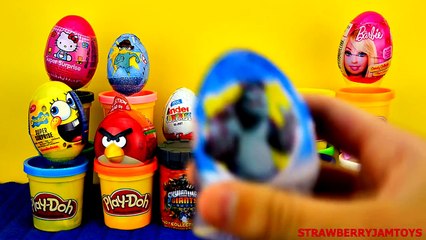 Peppa Pig Play Doh Kinder Surprise Skylanders Spongebob Chupa Chup Lollipop Easter Egg Surprise Egg