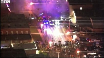 Ferguson_ Tear gas disrupts report - BBC News