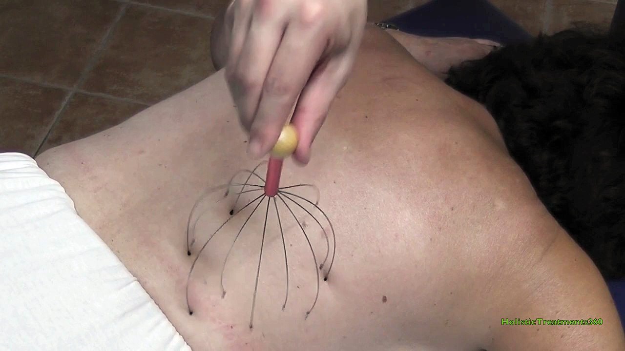 ASMR Full Back Tickle Massage with Head Massager