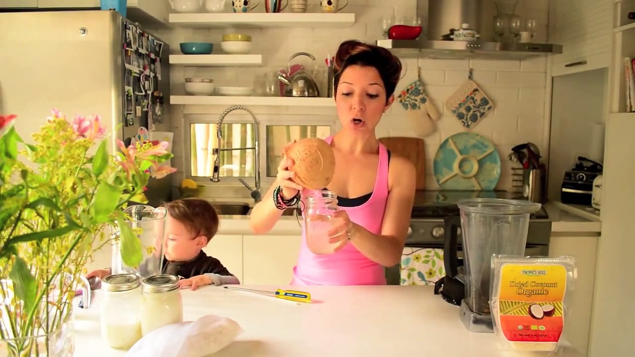 Leche de coco, receta